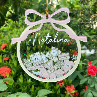 Personalized Baby's First Christmas Ornament 2026, Baby 1st Christmas Ornament, Shaker Babies Ornament, Newborn Gift, Baby Keepsake - product image 9