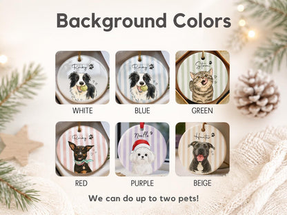Personalized Watercolor Pet Photo Ornament: Custom Memorial Keepsake - product image 7