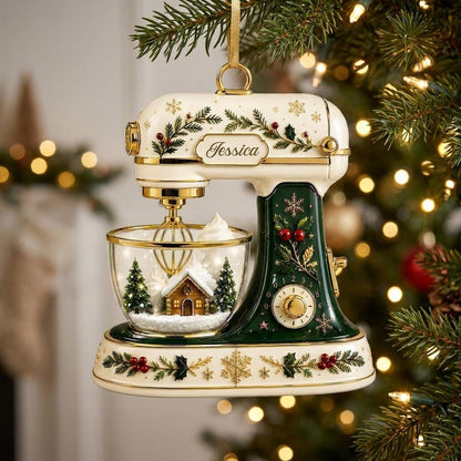 Christmas Baking Mixer-Personalized 2D Effect Mixer Acrylic Ornament,Custom Kitchen Mixer Christmas Keepsake,Baking Gift For Bakers - product image 5
