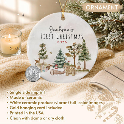 Personalized Baby's First Christmas Ornament 2026, Baby Shower Photo Keepsake - product image 14