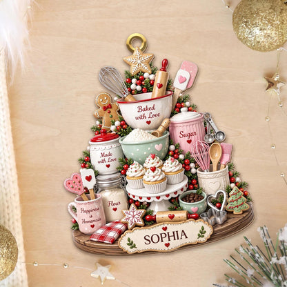 Christmas Baking Mixer Ornament, Custom Name Kitchen Mixer Christmas Keepsake, Baking Gift For Bakers, Gift For Baking Lovers, Gift For Her - product image 5
