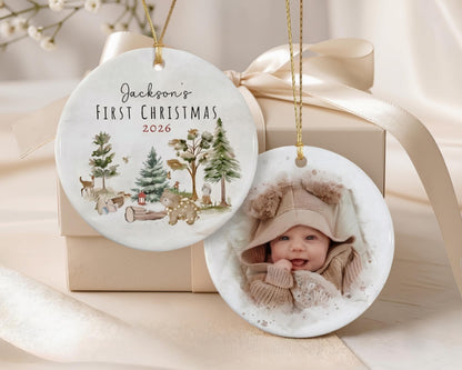 Personalized Baby's First Christmas Ornament 2026, Baby Shower Photo Keepsake - product image 8