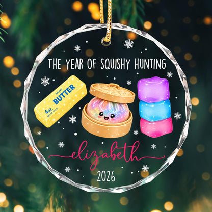 Personalized Squishy Christmas Ornament 2026: Kids Name Ornament, Viral Dumpling Squishy Gift, Girls Christmas Gift, Year Of Squishy Hunting - product image 9