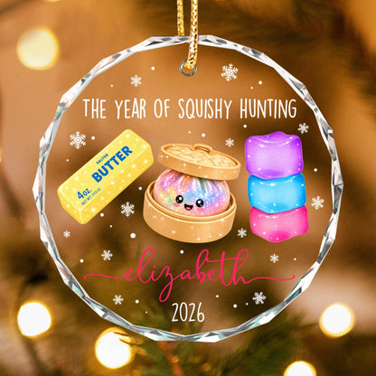 Personalized Squishy Christmas Ornament 2026: Kids Name Ornament, Viral Dumpling Squishy Gift, Girls Christmas Gift, Year Of Squishy Hunting - product image 13