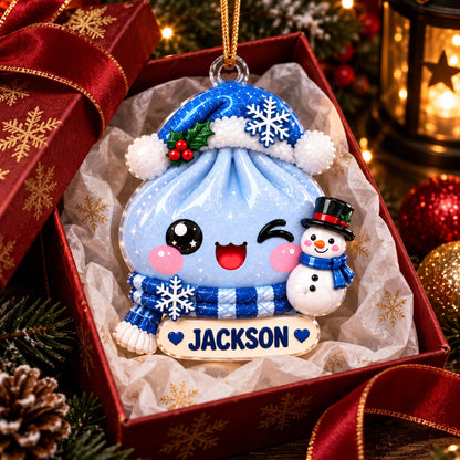 Personalized Christmas Dumpling Dim Sum Acrylic Ornament, Christmas Gift, Dumpling Lover Gift, Kids Christmas Gift - product image 6