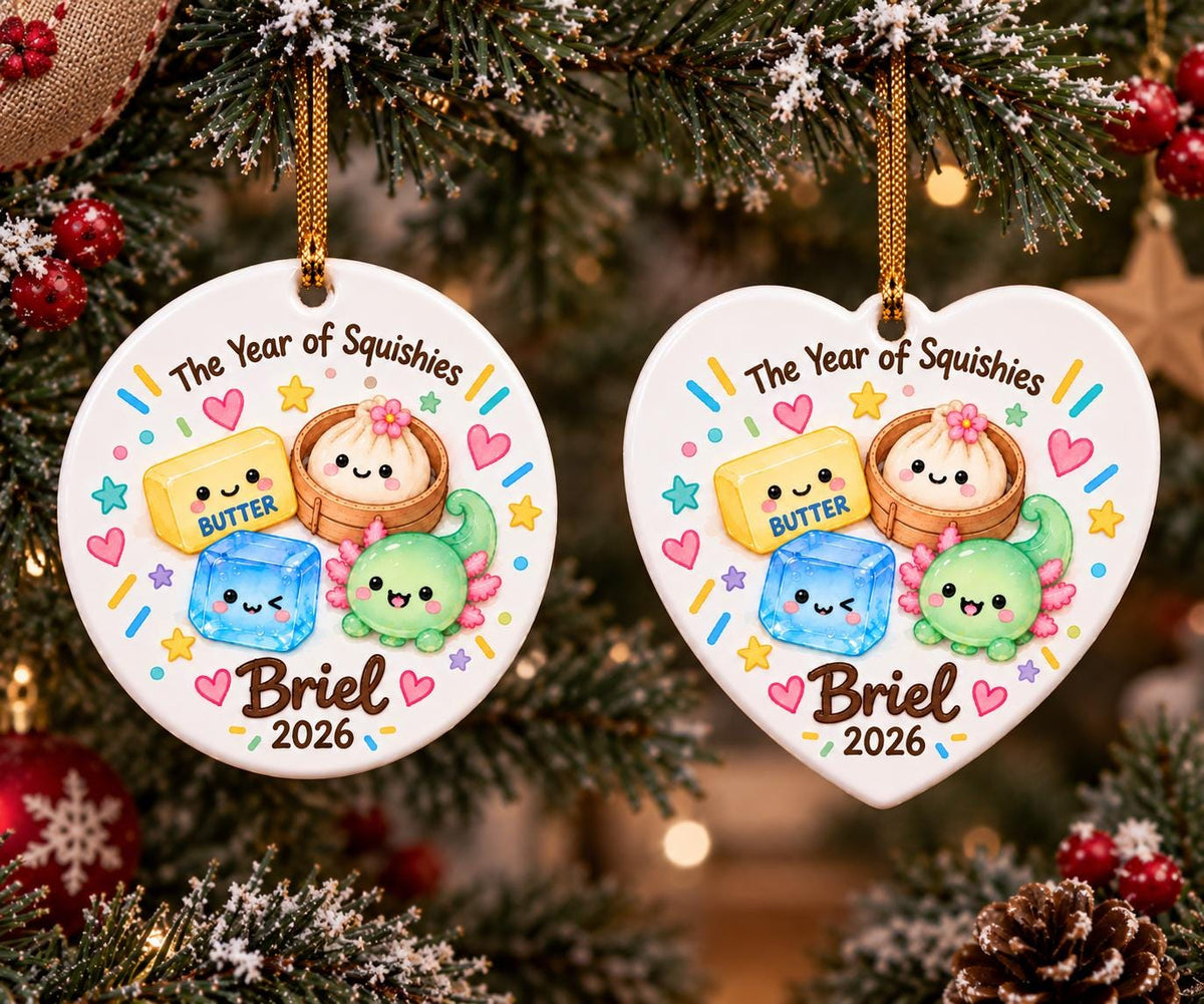 Personalized Kids Squishy Hunting Ornament 2026, The Year of Squishy Keepsake, Funny Kids Christmas Ornament, Cute Stocking Stuffer - product image 7