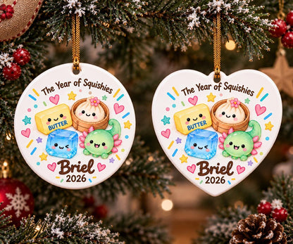 Personalized Kids Squishy Hunting Ornament 2026, The Year of Squishy Keepsake, Funny Kids Christmas Ornament, Cute Stocking Stuffer - product image 7
