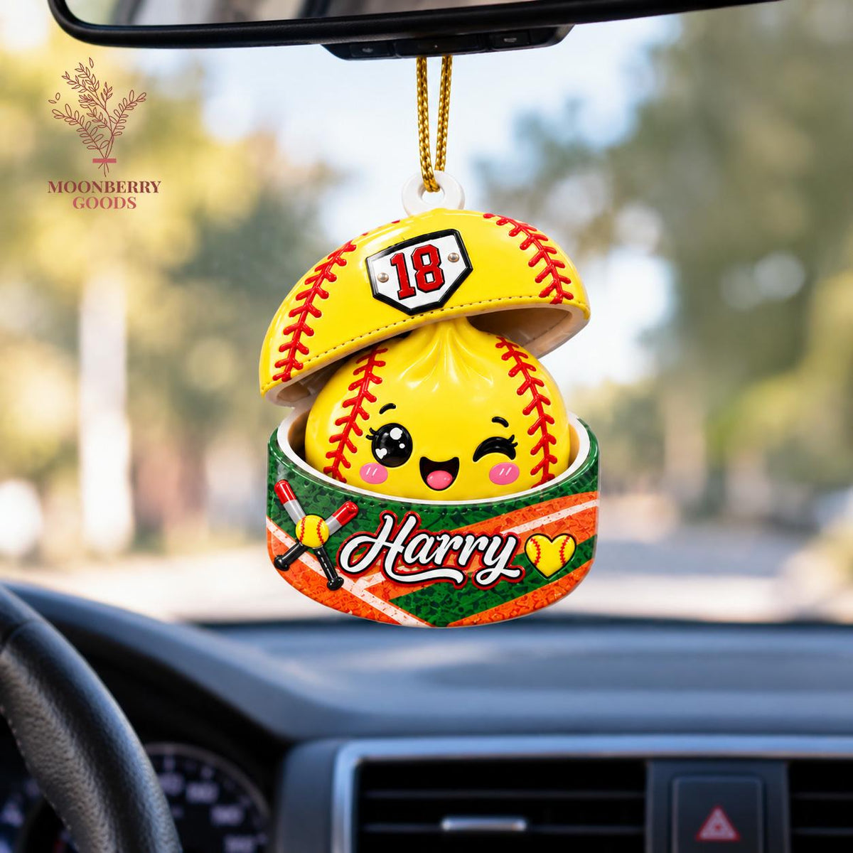 Personalized Softball Dumpling 3D Relief Ornament 2026, Softball Ornament, Squishy Dumpling Ornament, Sport Ornament, Kids Christmas Gift - product image 13