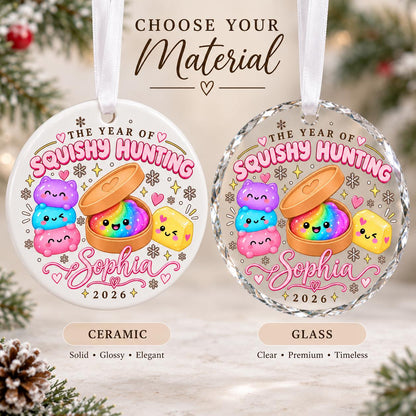 Personalized Squishy Christmas Ornament, Year of Squishy Hunting Ornament, Custom Name Dumpling Gift, Kids Xmas Keepsake, Squishy Lover Gift - product image 6