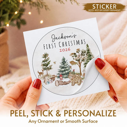 Personalized Baby's First Christmas Ornament 2026, Baby Shower Photo Keepsake - product image 13