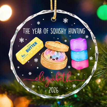Personalized Squishy Christmas Ornament 2026: Kids Name Ornament, Viral Dumpling Squishy Gift, Girls Christmas Gift, Year Of Squishy Hunting - product image 11