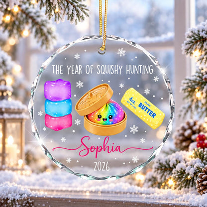 Personalized Squishy Christmas Ornament 2026: Kids Name Ornament, Viral Dumpling Squishy Gift, Girls Christmas Gift, Year Of Squishy Hunting - product image 6