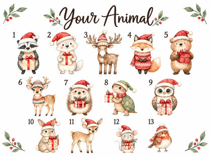 Baby First Christmas Ornament 2026, Personalized Monogram Ornament, Custom Toddler Name Gift, Woodland Animal Keepsake - product image 3