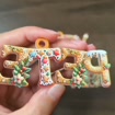 Custom Gingerbread Alphabet Ornaments, Personalised Christmas Decorations, Christmas Baubles, Christmas Name Tags, Kids Christmas Gifts - product image 2