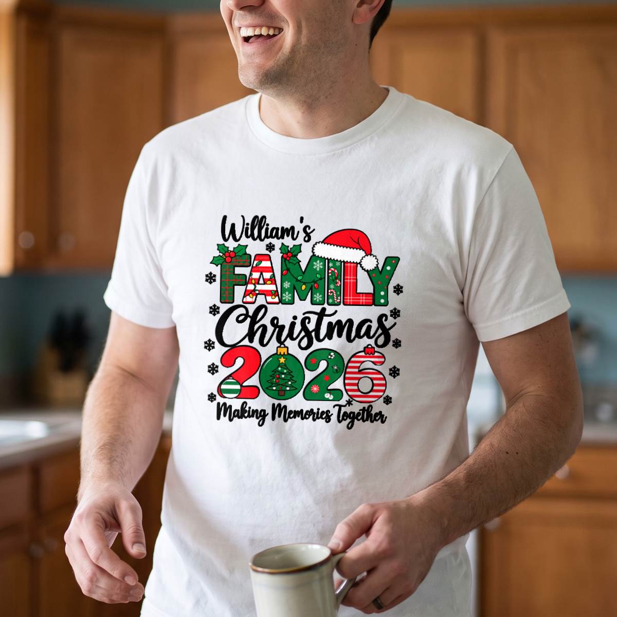 Personalized Family Christmas 2026 Shirt, Custom Name T-Shirt, Sweatshirt & Hoodie