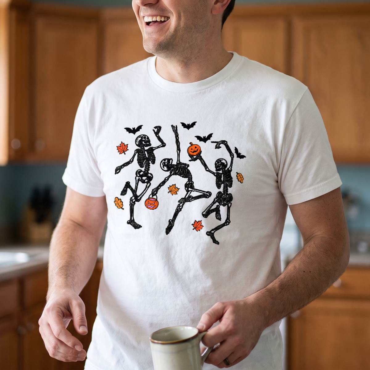 Dancing Skeletons Halloween Shirt, Funny Spooky T-Shirt, Unisex Sweatshirt & Hoodie, Halloween Gift