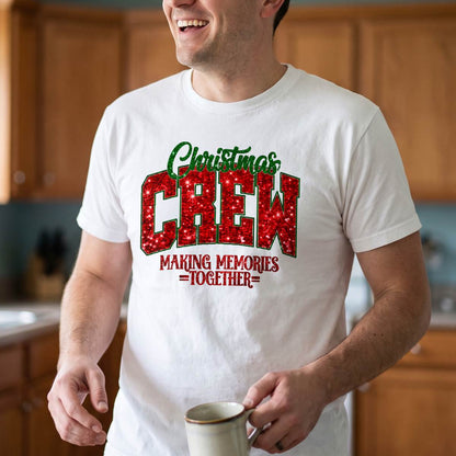 Personalized Christmas Crew Shirt, Custom Family Name T-Shirt, Sweatshirt & Hoodie, Unisex Holiday Gift