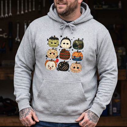 Vintage Horror Pumpkin Shirt, Spooky Monster Halloween T-Shirt, Retro Scary Sweatshirt & Hoodie, Unisex Fall Gift
