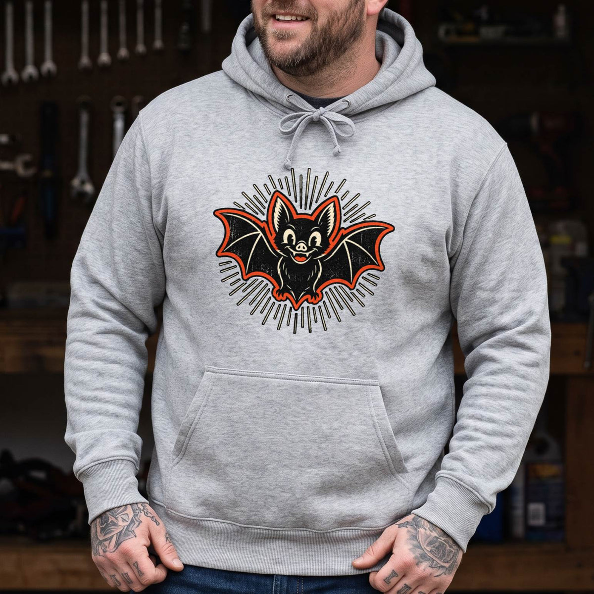 Vintage Bat Halloween Shirt, Cute Retro Bat T-Shirt, Spooky Season Sweatshirt & Hoodie, Unisex Halloween Gift