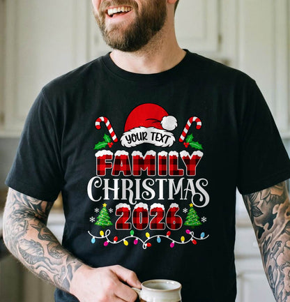 Personalized Family Christmas 2026 Shirt, Custom Family Name T-Shirt, Sweatshirt & Hoodie