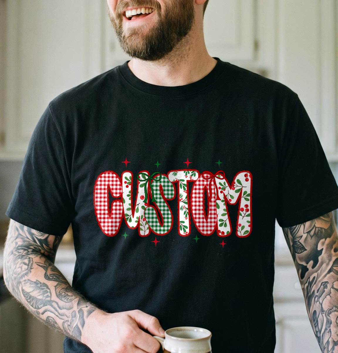 Personalized Christmas Name Shirt, Custom Holiday T-Shirt, Sweatshirt & Hoodie