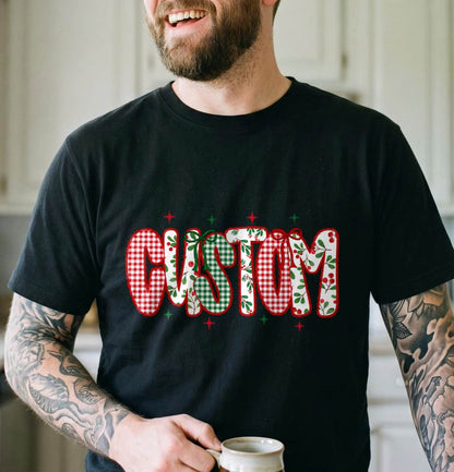 Personalized Christmas Name Shirt, Custom Holiday T-Shirt, Sweatshirt & Hoodie