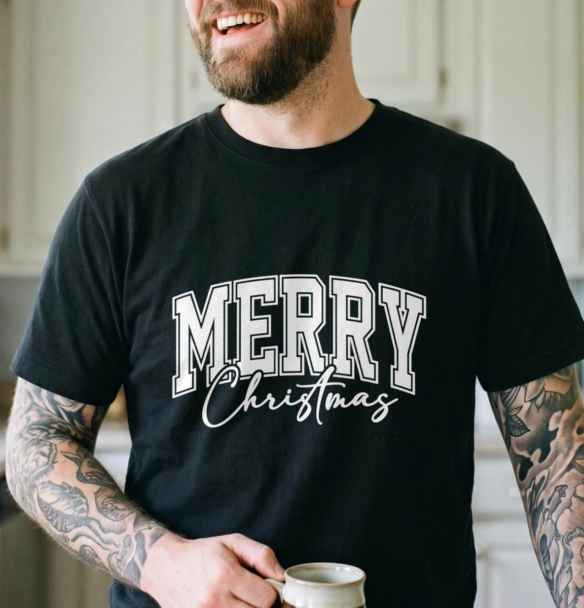 Personalized Name Christmas Varsity Shirt, Custom T-Shirt, Sweatshirt & Hoodie