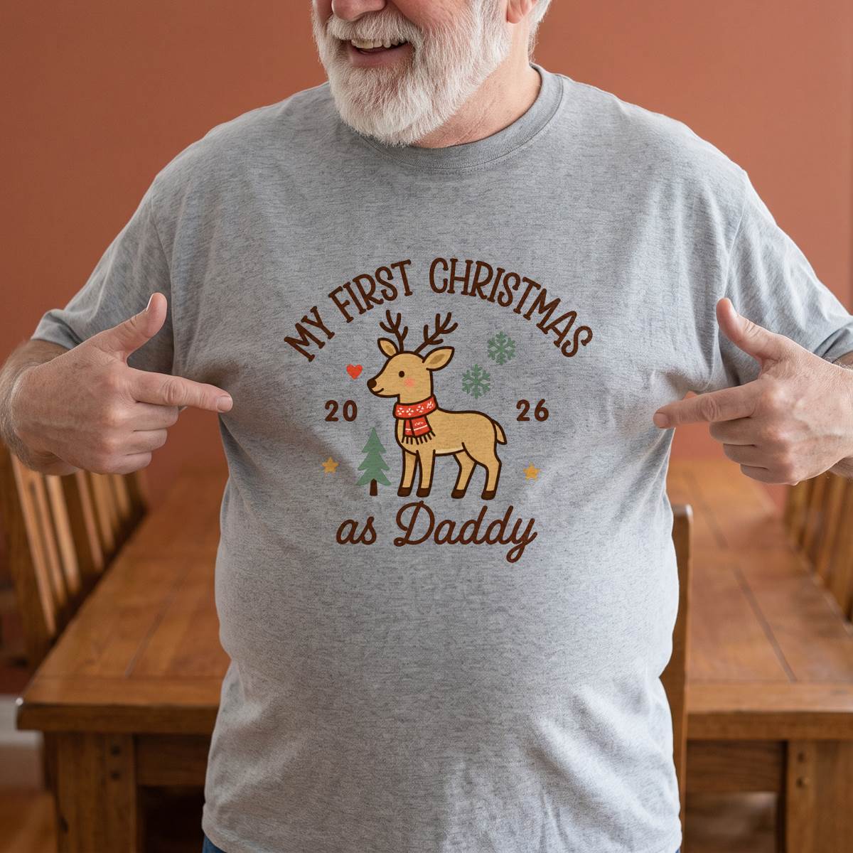 Personalized First Christmas as Mama or Daddy Shirt, Custom Holiday T-Shirt, Sweatshirt & Hoodie