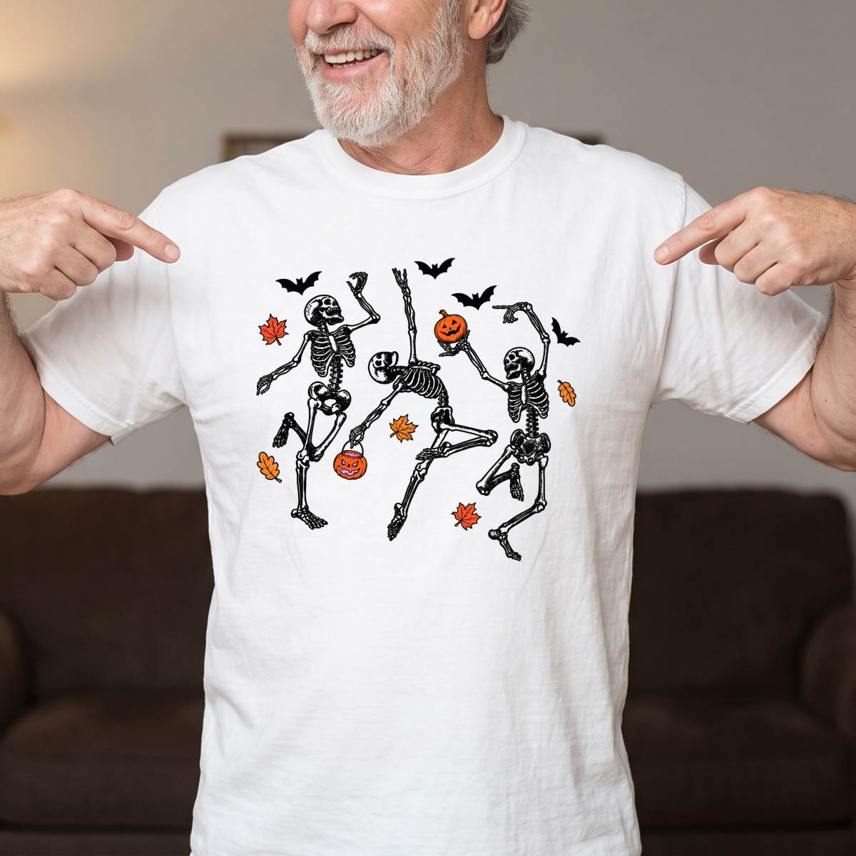 Dancing Skeletons Halloween Shirt, Funny Spooky T-Shirt, Unisex Sweatshirt & Hoodie, Halloween Gift