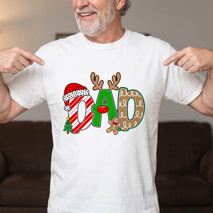 Personalize this Christmas varsity shirt with any name or short text. Available as a unisex T-shirt, sweatshirt or hoodie in sizes S–5XL.