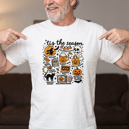 Tis the Season Halloween Shirt, Spooky Collage T-Shirt, Unisex Sweatshirt & Hoodie, Halloween Gift