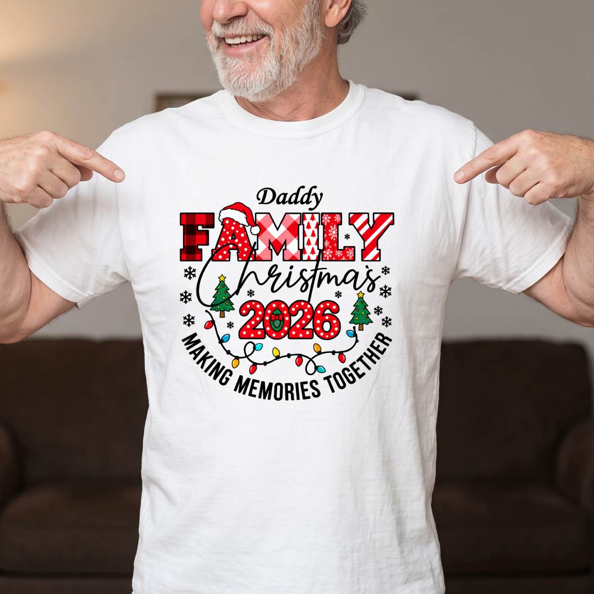 Mommy and Daddy Family Christmas Shirt, Matching Holiday T-Shirt, Sweatshirt & Hoodie