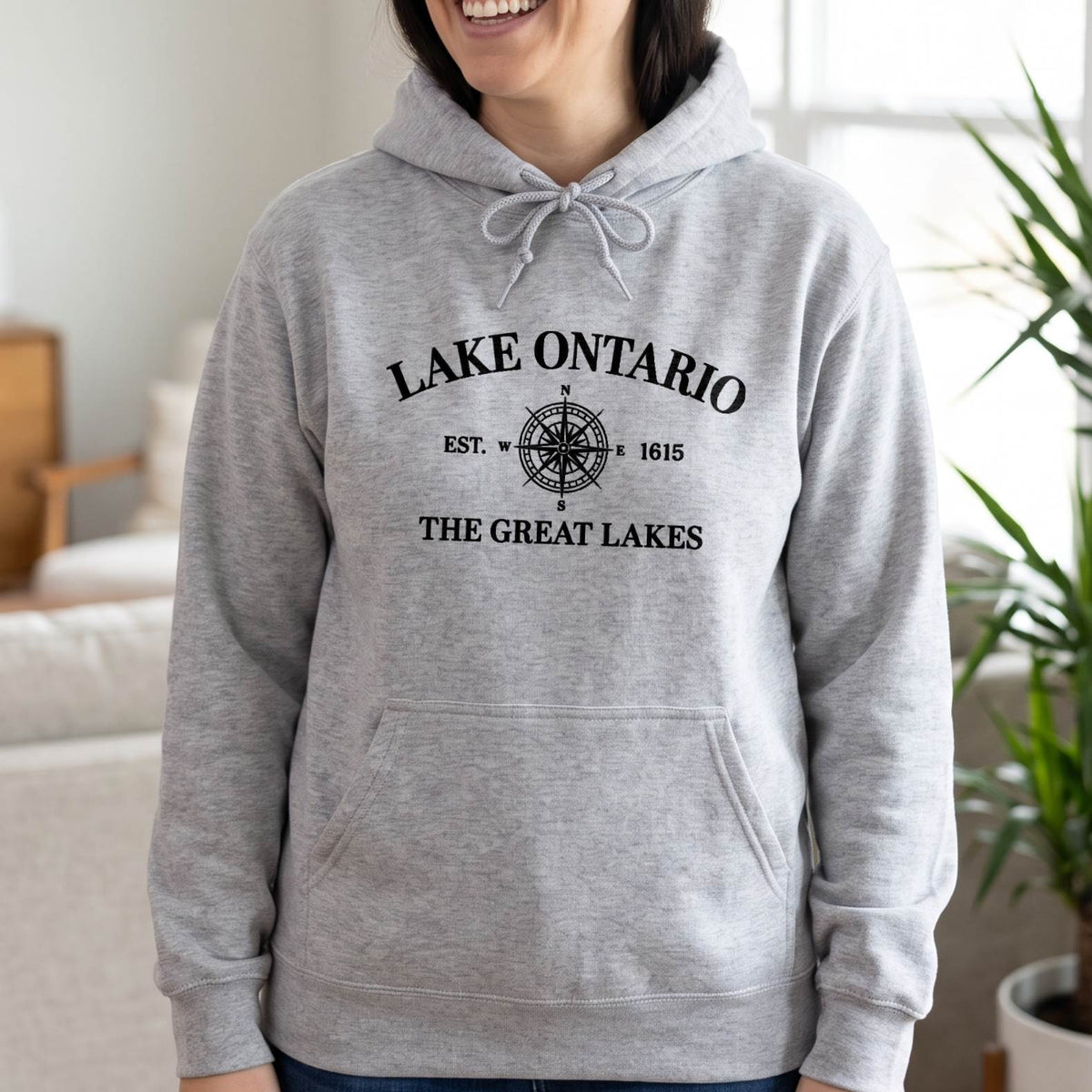 Lake Ontario The Great Lakes Shirt, Vintage Compass T-Shirt, Unisex Sweatshirt & Hoodie, Lake Lover Gift