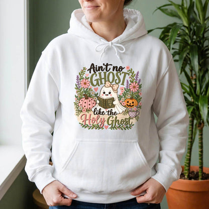 Ain’t No Ghost Like the Holy Ghost Shirt, Christian Halloween T-Shirt, Unisex Sweatshirt & Hoodie, Faith Gift