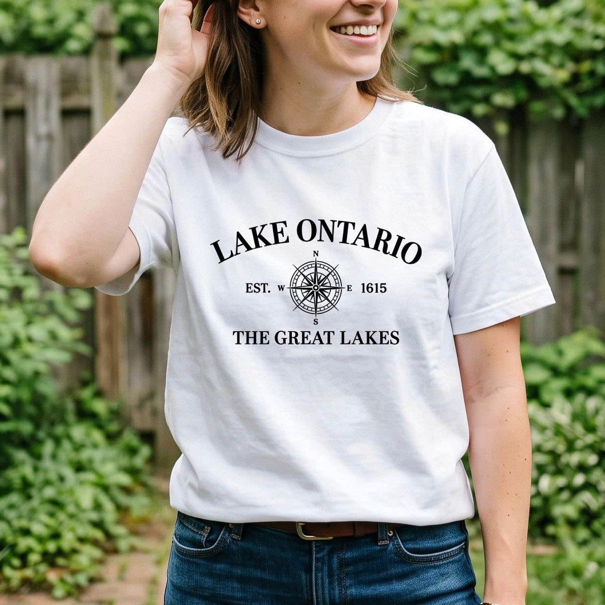 Lake Ontario The Great Lakes Shirt, Vintage Compass T-Shirt, Unisex Sweatshirt & Hoodie, Lake Lover Gift