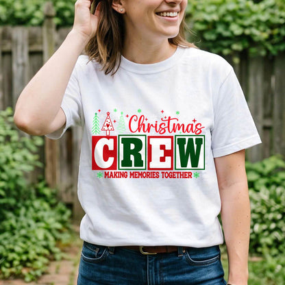 Personalized Christmas Crew Shirt, Custom Family Name T-Shirt, Sweatshirt & Hoodie, Unisex Holiday Gift